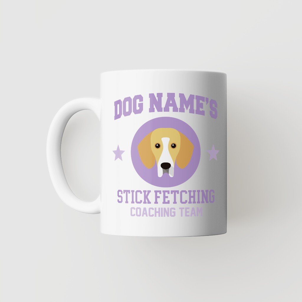 Stick Fetching Coaching Team: Personalized {breedFullName} Mug