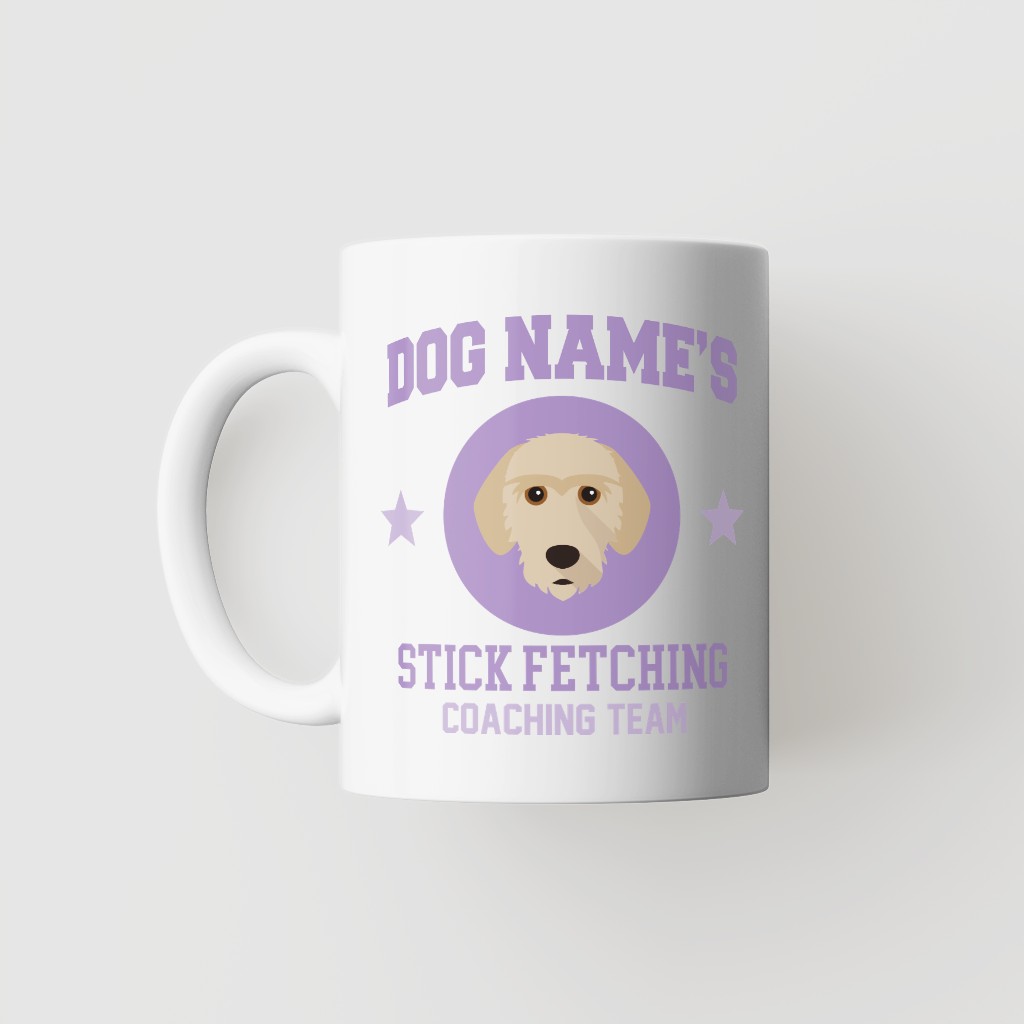 Stick Fetching Coaching Team: Personalized {breedFullName} Mug