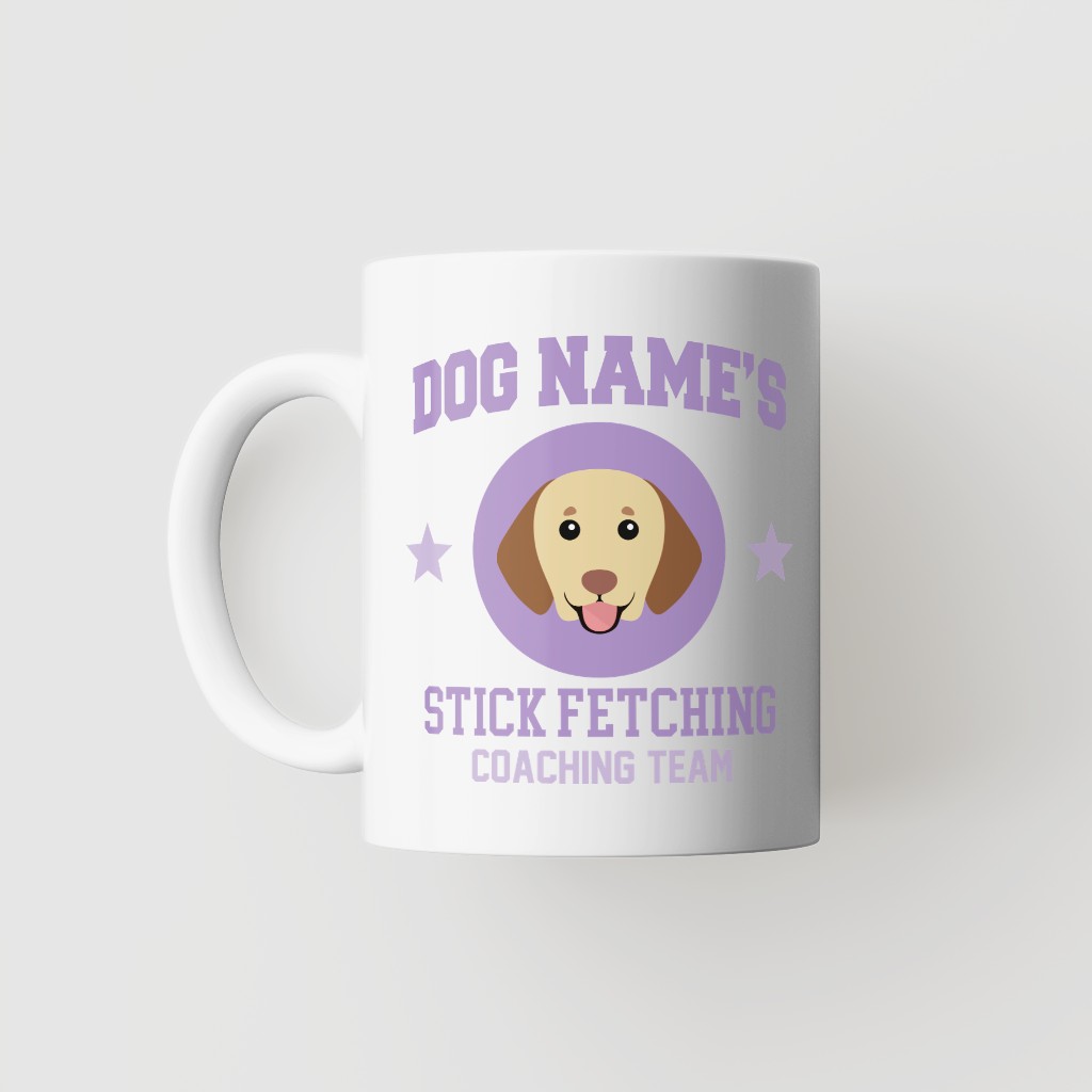 Stick Fetching Coaching Team: Personalised {breedFullName} Mug