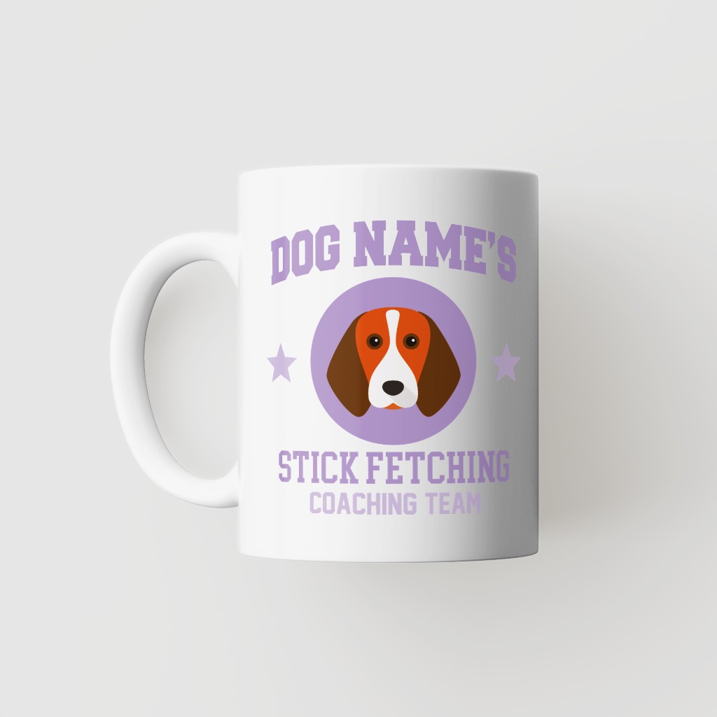 Stick Fetching Coaching Team: Personalized {breedFullName} Mug