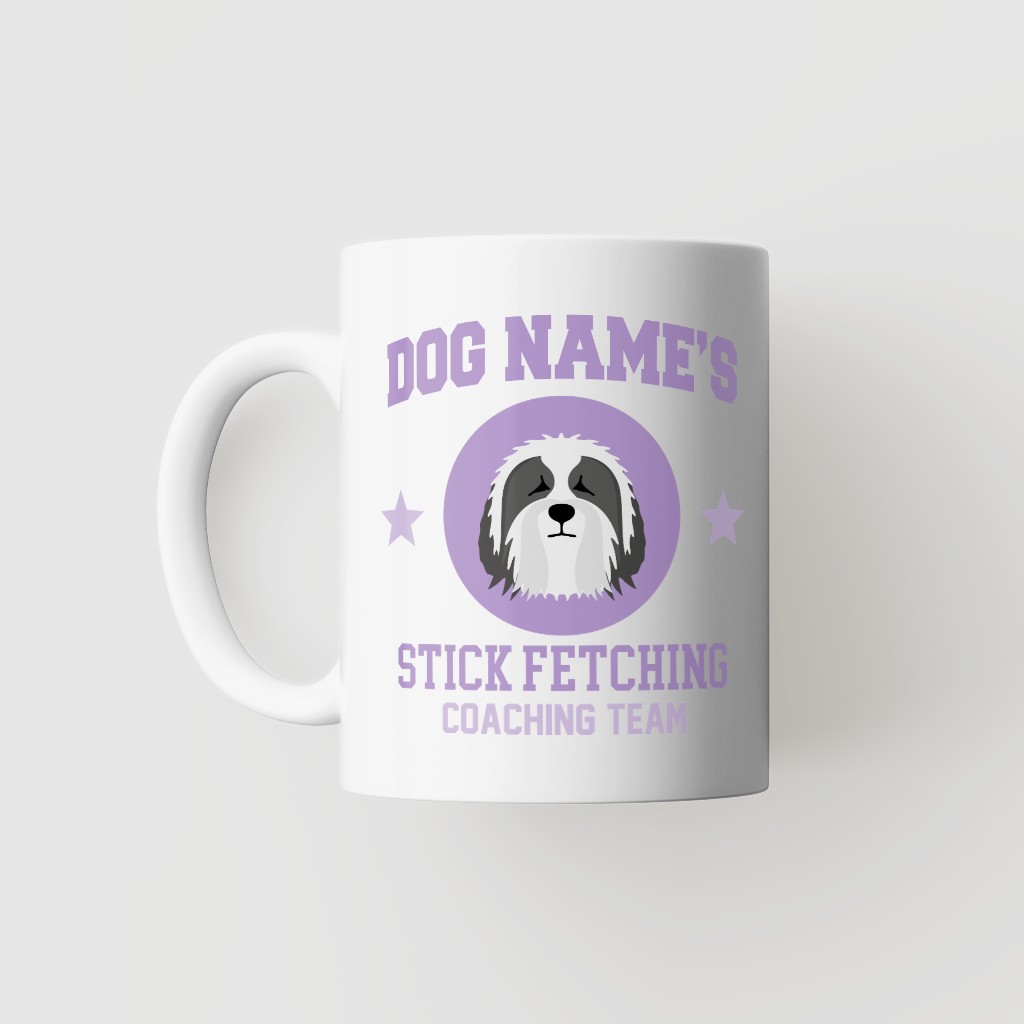 Stick Fetching Coaching Team: Personalized {breedFullName} Mug