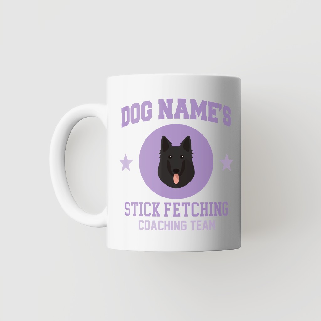 Stick Fetching Coaching Team: Personalized {breedFullName} Mug