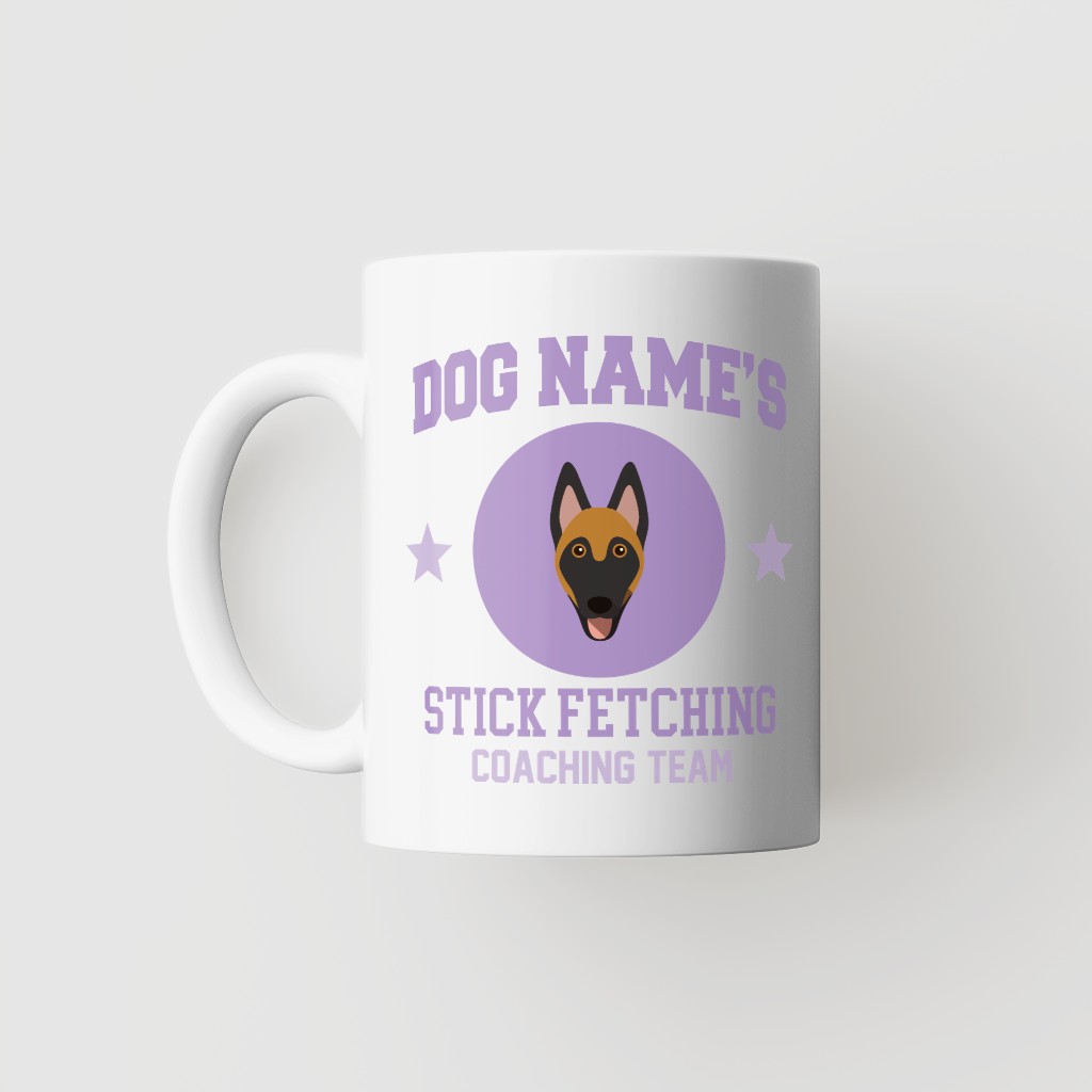 Stick Fetching Coaching Team: Personalized {breedFullName} Mug