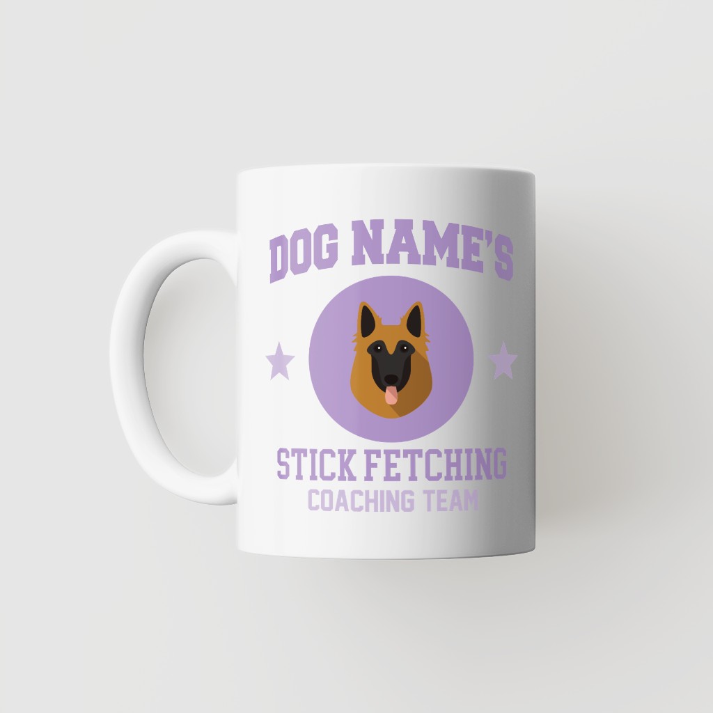 Stick Fetching Coaching Team: Personalized {breedFullName} Mug