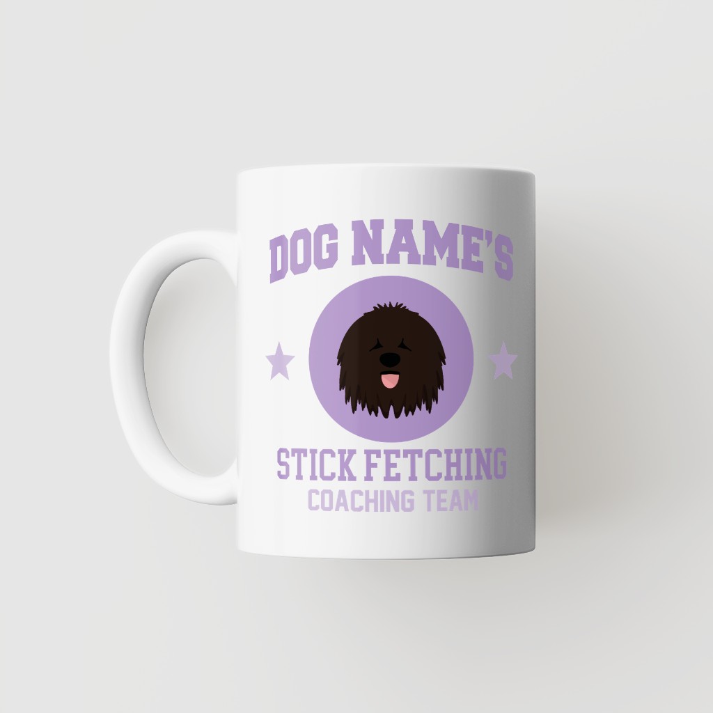Stick Fetching Coaching Team: Personalized {breedFullName} Mug