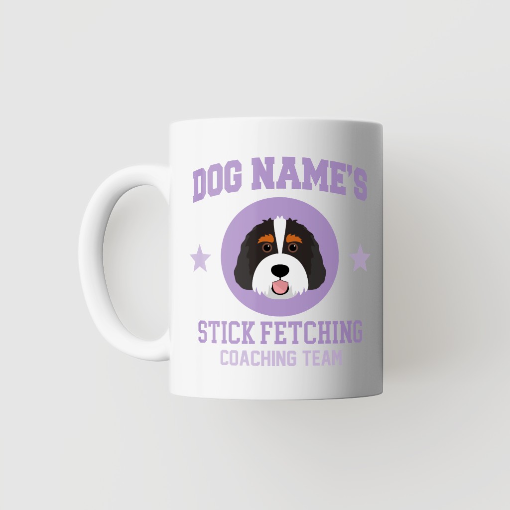 Stick Fetching Coaching Team: Personalized {breedFullName} Mug