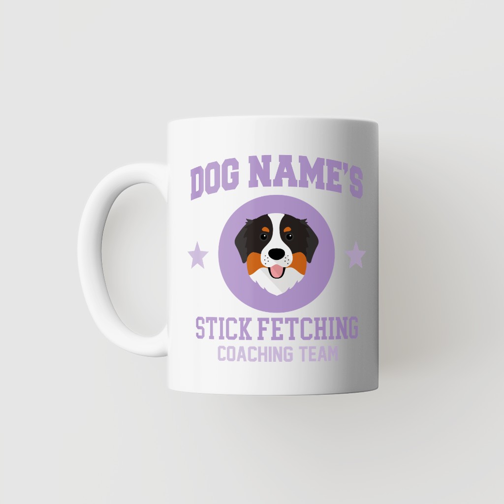 Stick Fetching Coaching Team: Personalized {breedFullName} Mug
