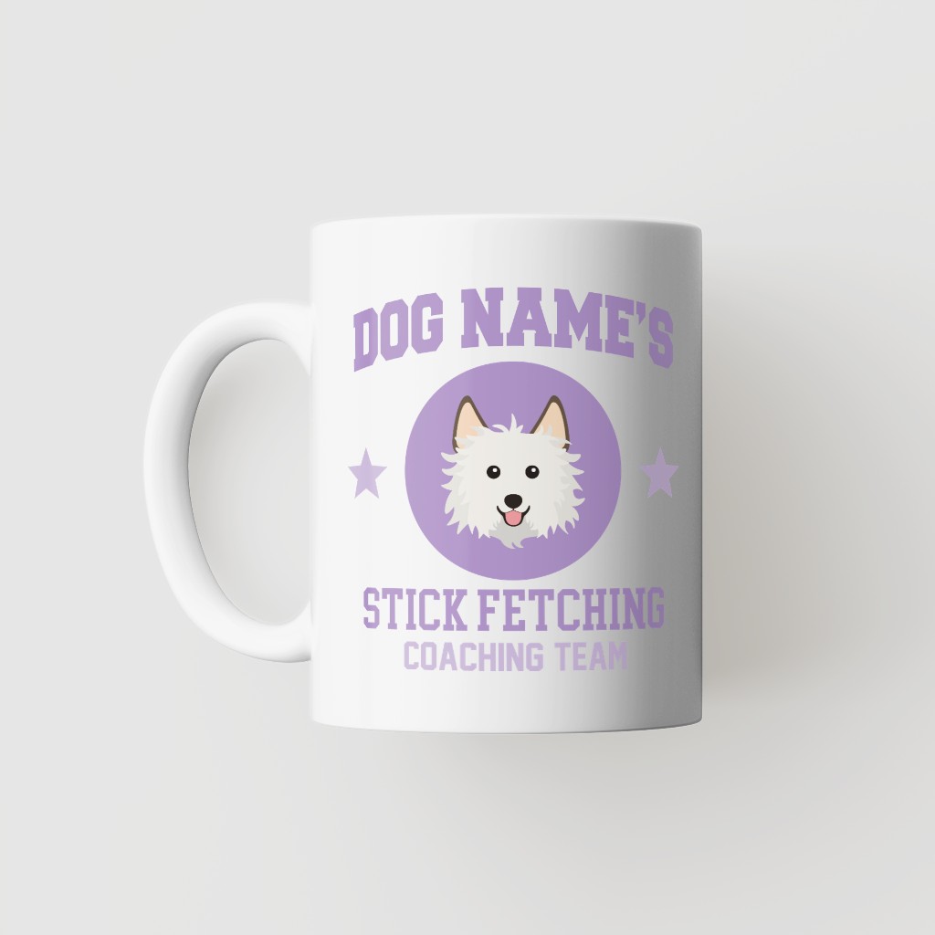 Stick Fetching Coaching Team: Personalized {breedFullName} Mug