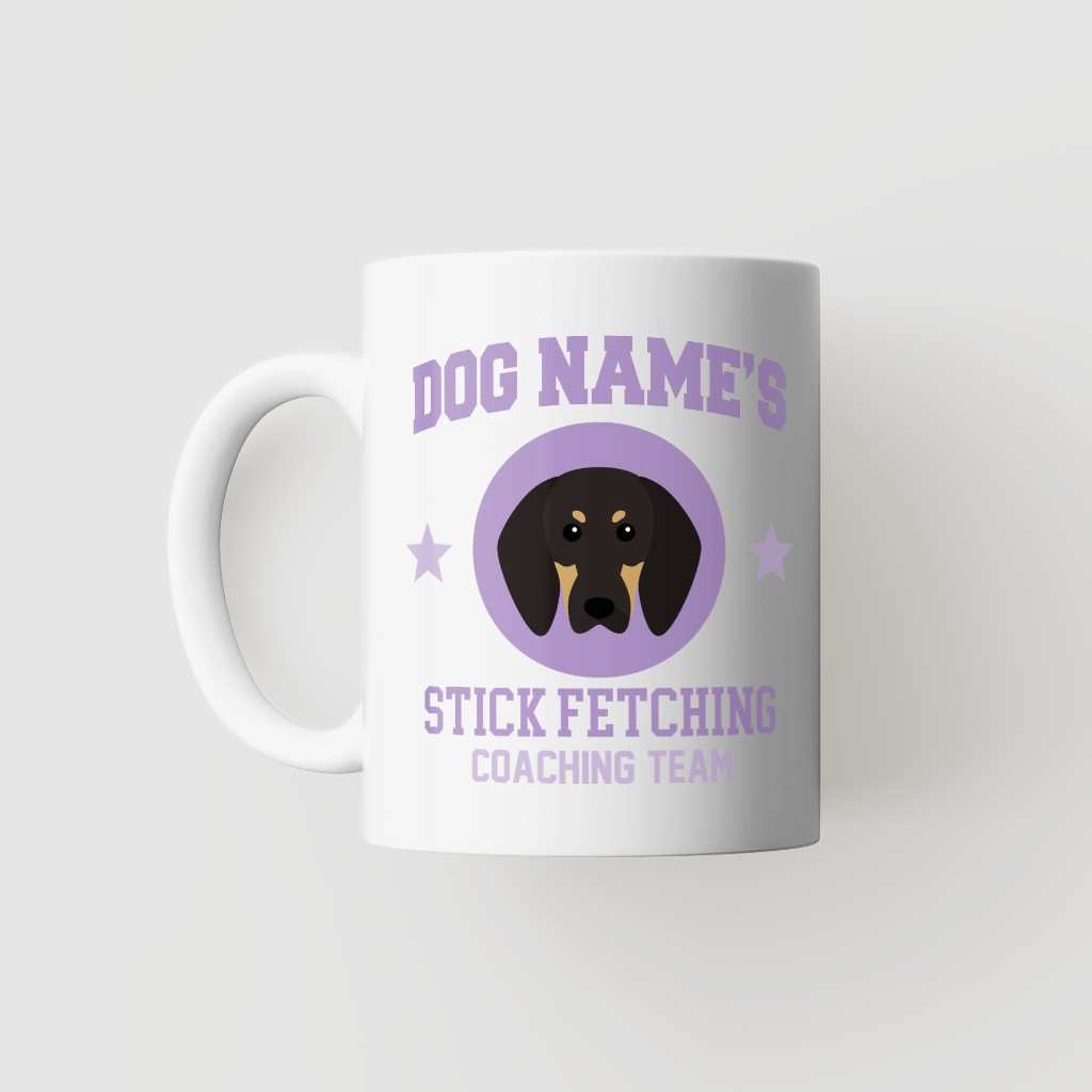 Stick Fetching Coaching Team: Personalized {breedFullName} Mug