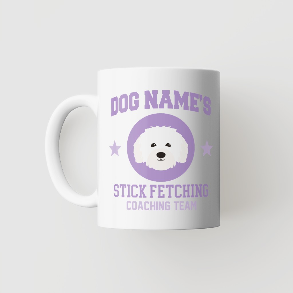 Stick Fetching Coaching Team: Personalized {breedFullName} Mug