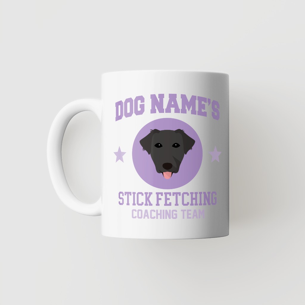 Stick Fetching Coaching Team: Personalized {breedFullName} Mug