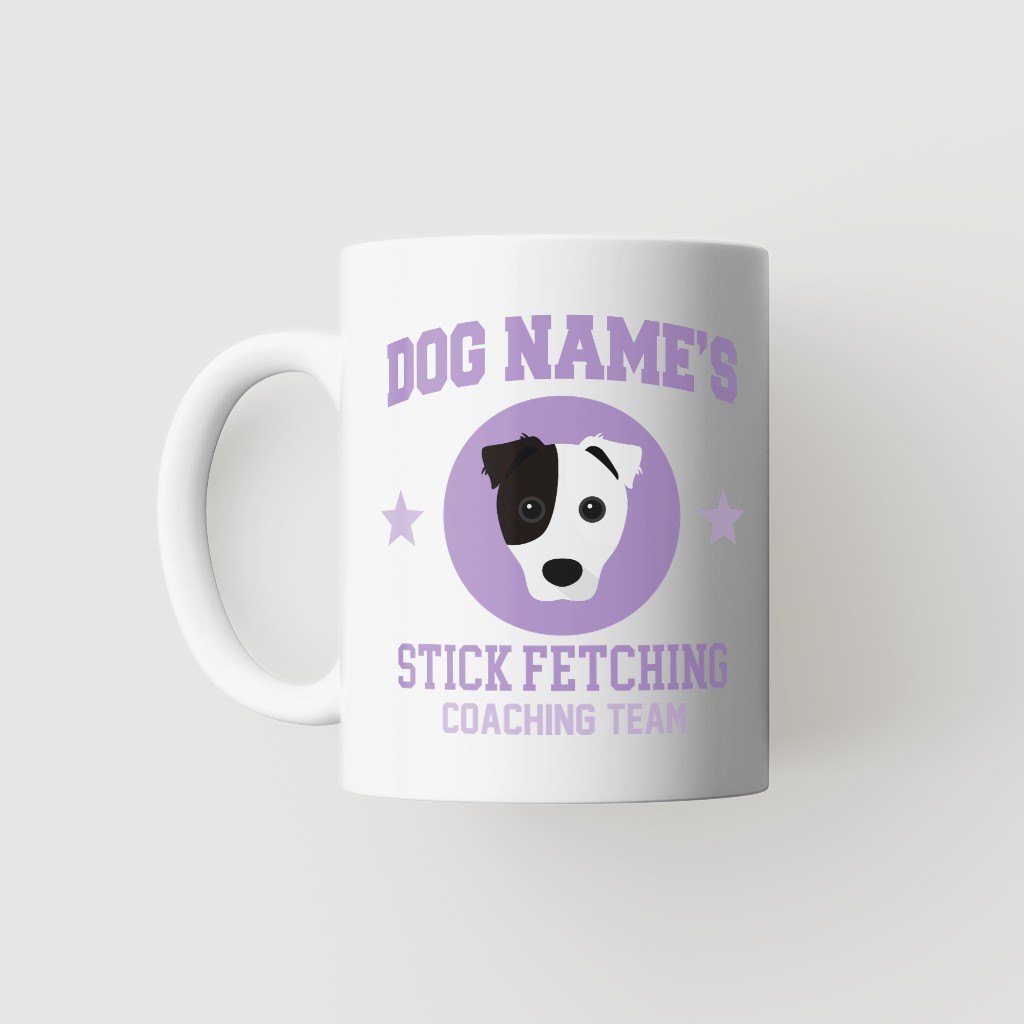 Stick Fetching Coaching Team: Personalized {breedFullName} Mug