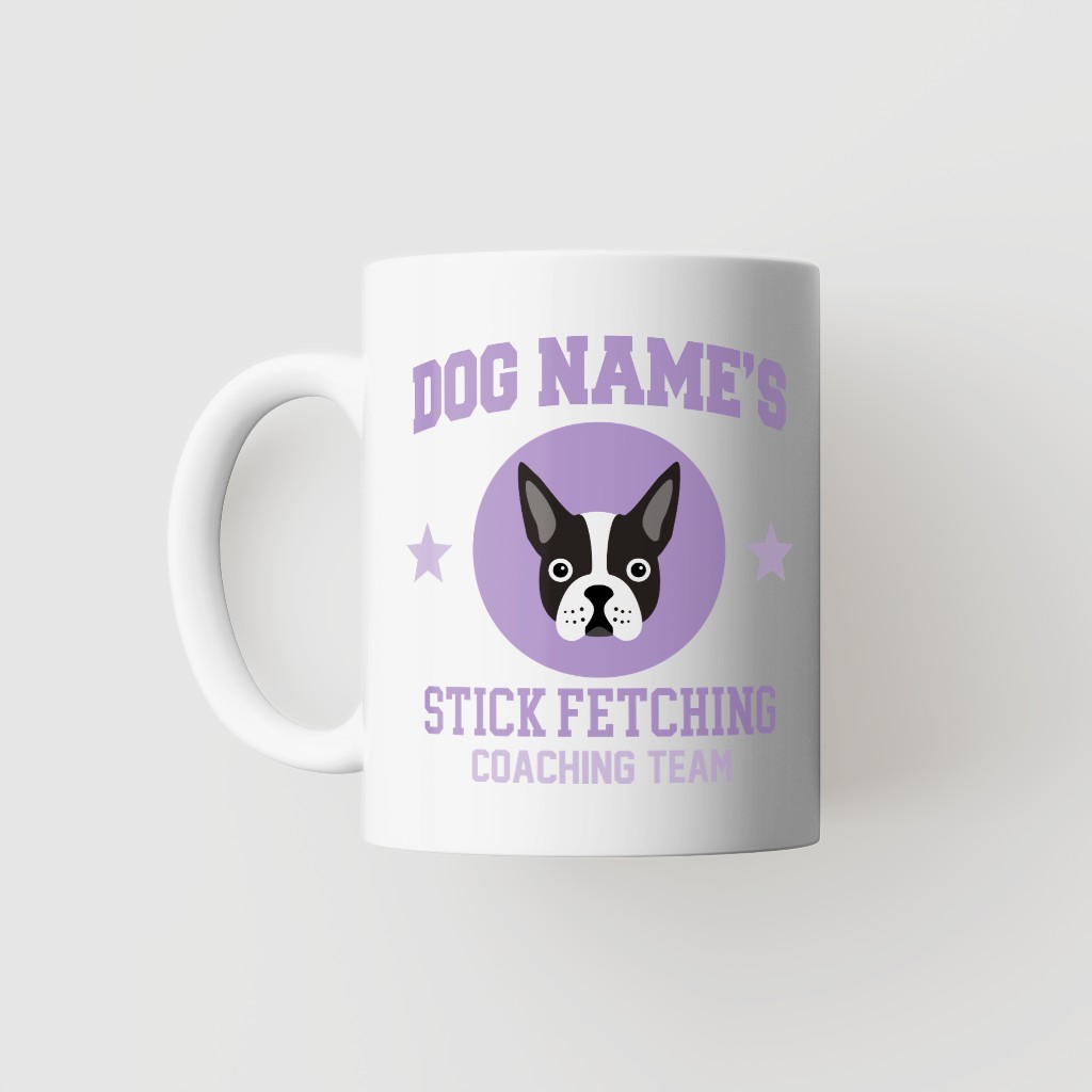 Stick Fetching Coaching Team: Personalized {breedFullName} Mug