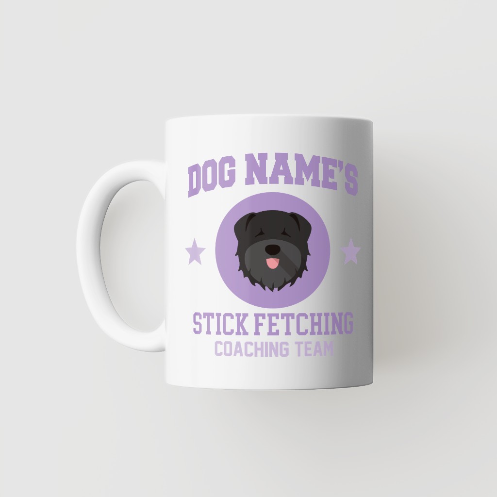 Stick Fetching Coaching Team: Personalized {breedFullName} Mug