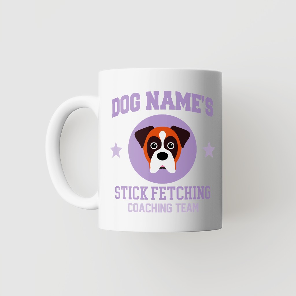 Stick Fetching Coaching Team: Personalized {breedFullName} Mug
