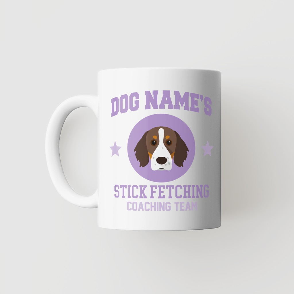 Stick Fetching Coaching Team: Personalized {breedFullName} Mug