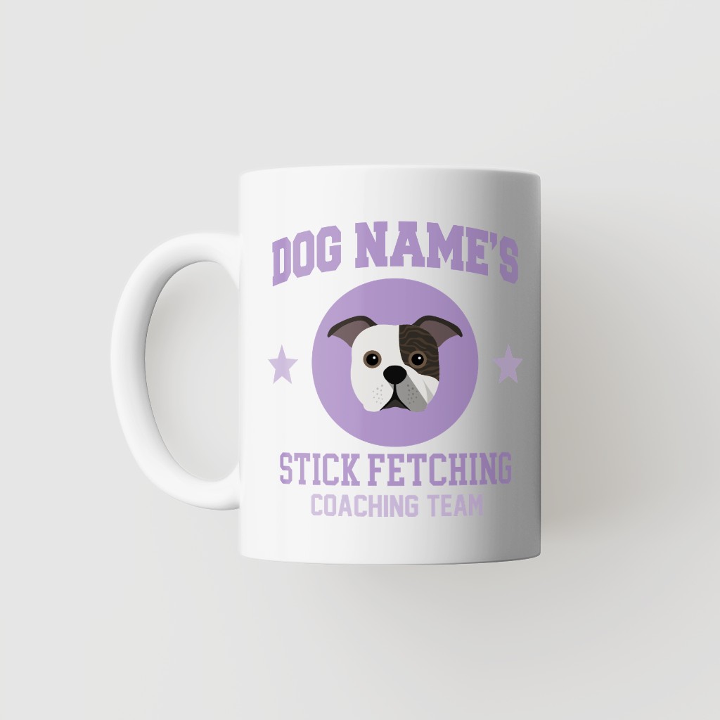 Stick Fetching Coaching Team: Personalized {breedFullName} Mug