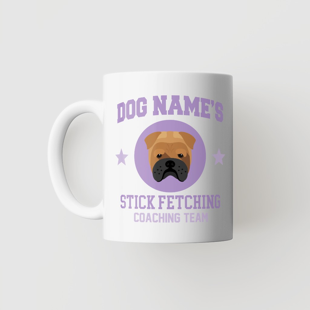 Stick Fetching Coaching Team: Personalized {breedFullName} Mug