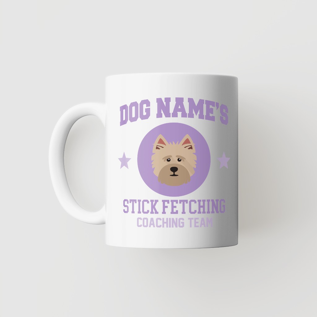 Stick Fetching Coaching Team: Personalized {breedFullName} Mug