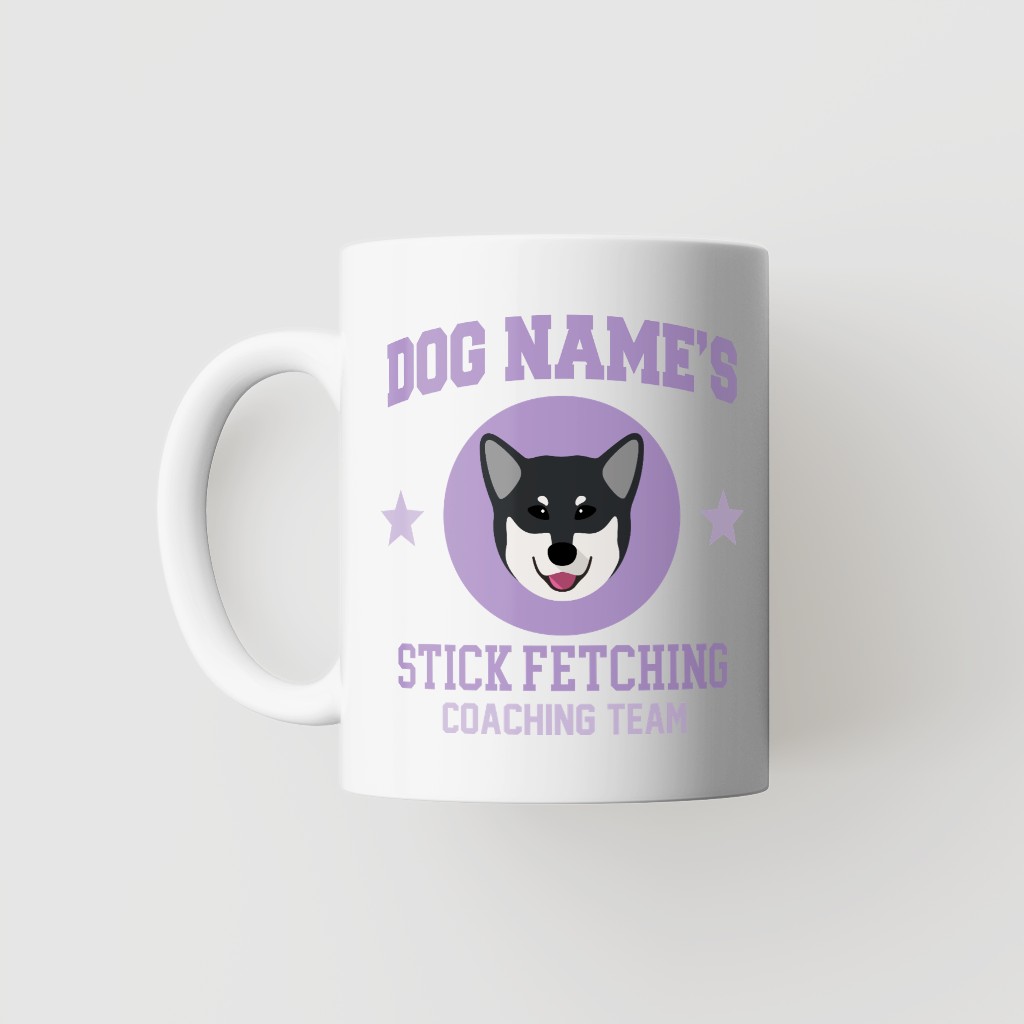 Stick Fetching Coaching Team: Personalized {breedFullName} Mug