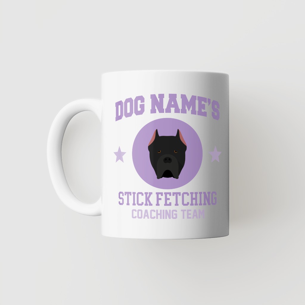 Stick Fetching Coaching Team: Personalized {breedFullName} Mug