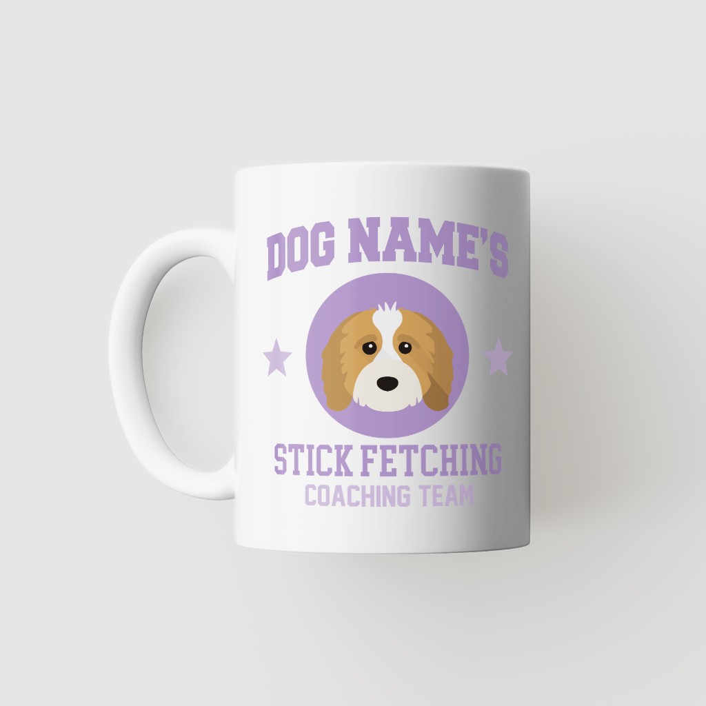 Stick Fetching Coaching Team: Personalized {breedFullName} Mug
