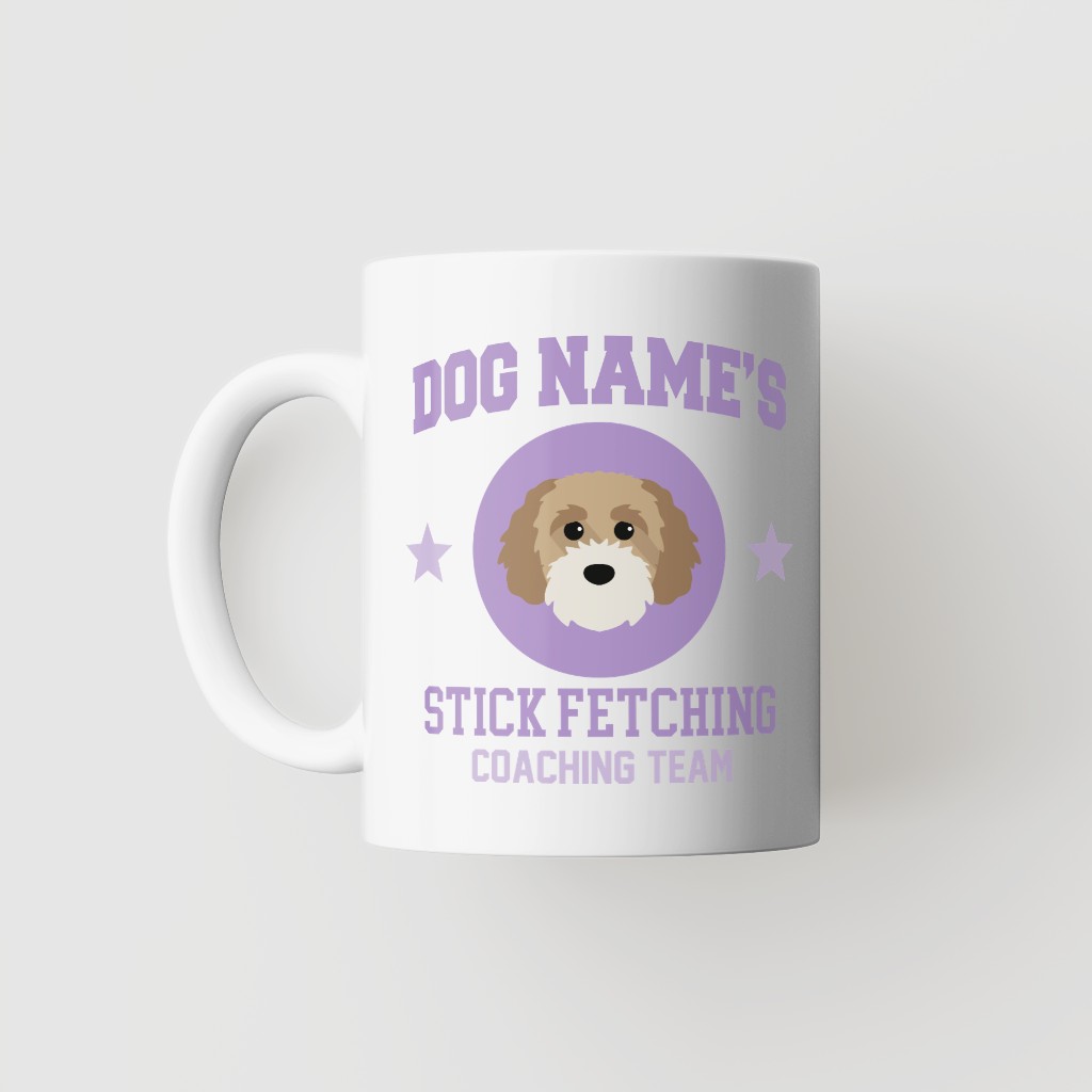 Stick Fetching Coaching Team: Personalized {breedFullName} Mug
