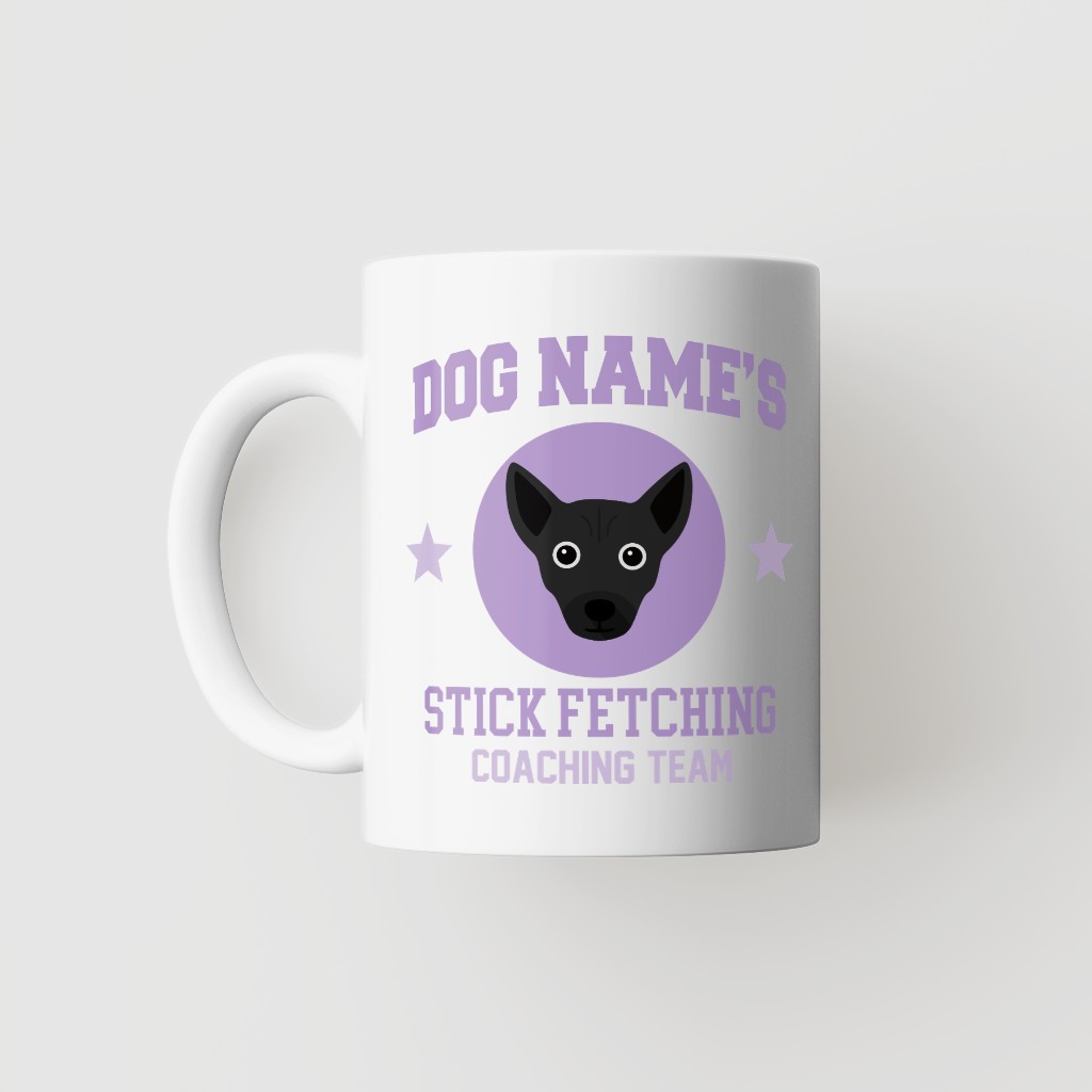 Stick Fetching Coaching Team: Personalized {breedFullName} Mug