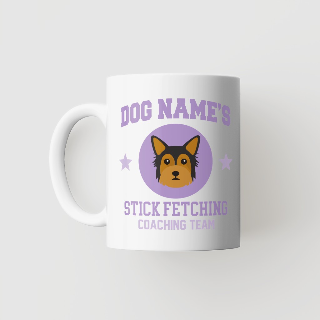 Stick Fetching Coaching Team: Personalized {breedFullName} Mug