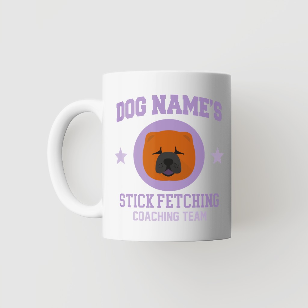 Stick Fetching Coaching Team: Personalized {breedFullName} Mug