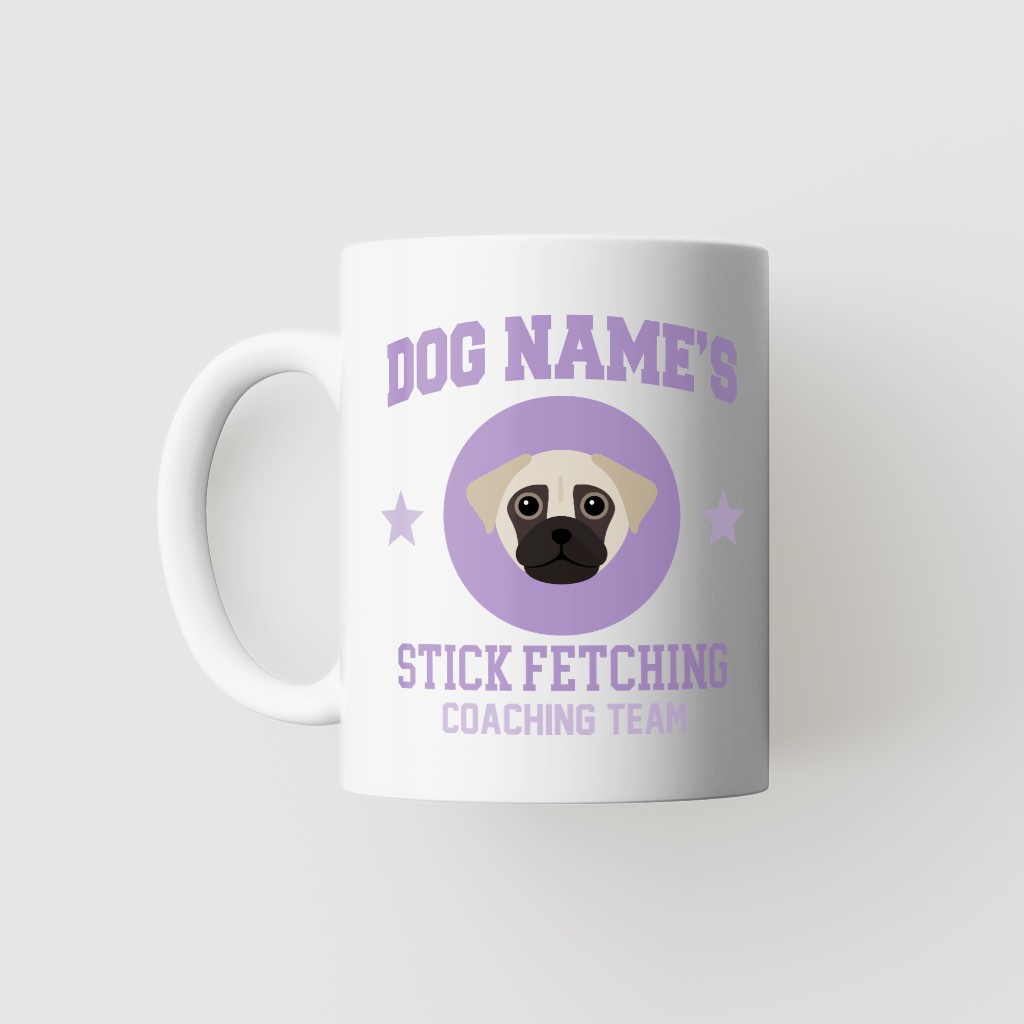 Stick Fetching Coaching Team: Personalized {breedFullName} Mug