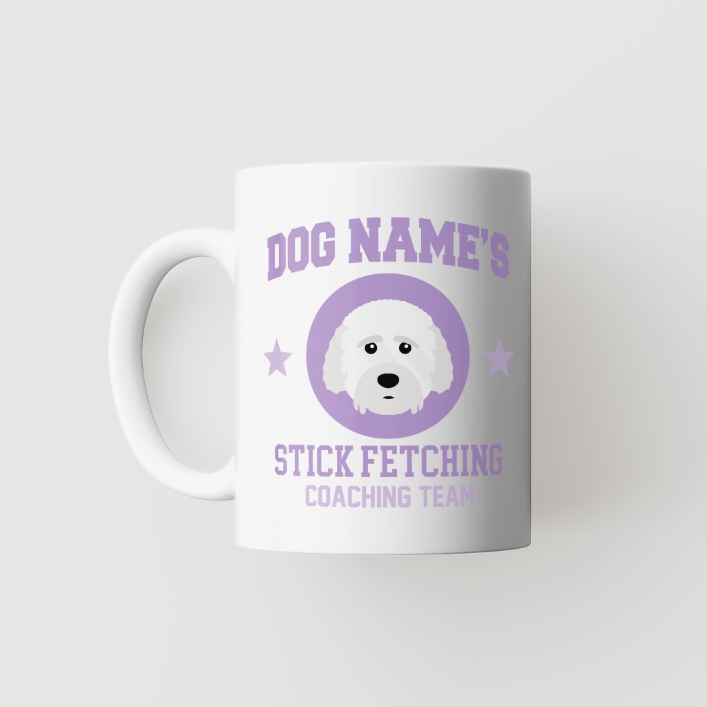 Stick Fetching Coaching Team: Personalized {breedFullName} Mug