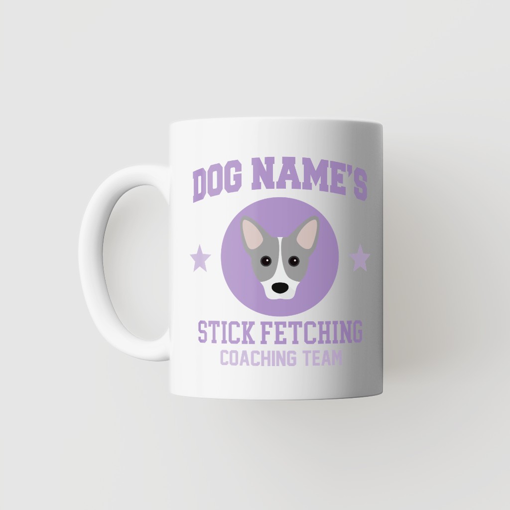 Stick Fetching Coaching Team: Personalized {breedFullName} Mug