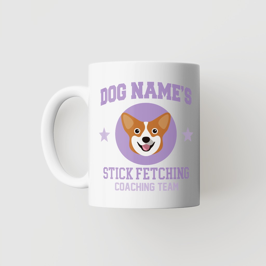 Stick Fetching Coaching Team: Personalized {breedFullName} Mug