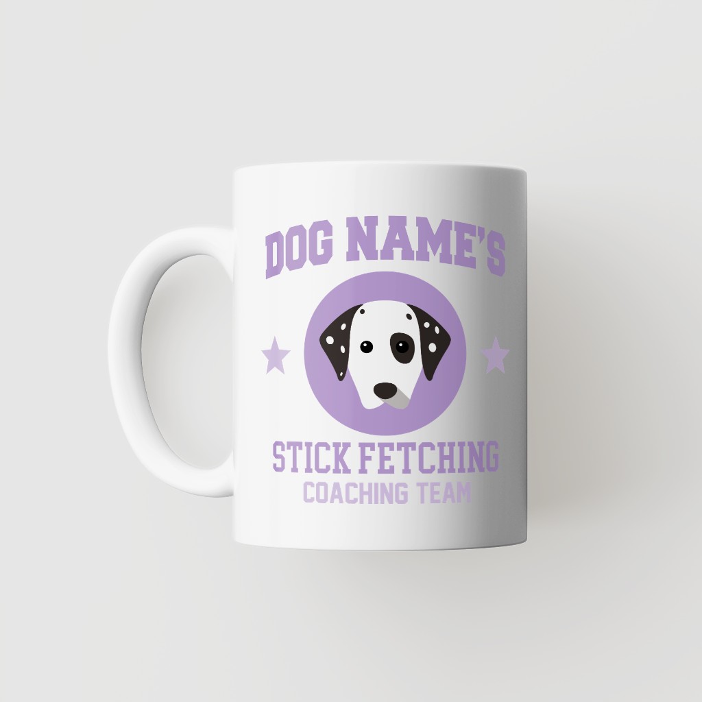 Stick Fetching Coaching Team: Personalized {breedFullName} Mug
