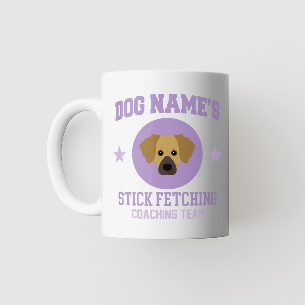 Stick Fetching Coaching Team: Personalized {breedFullName} Mug
