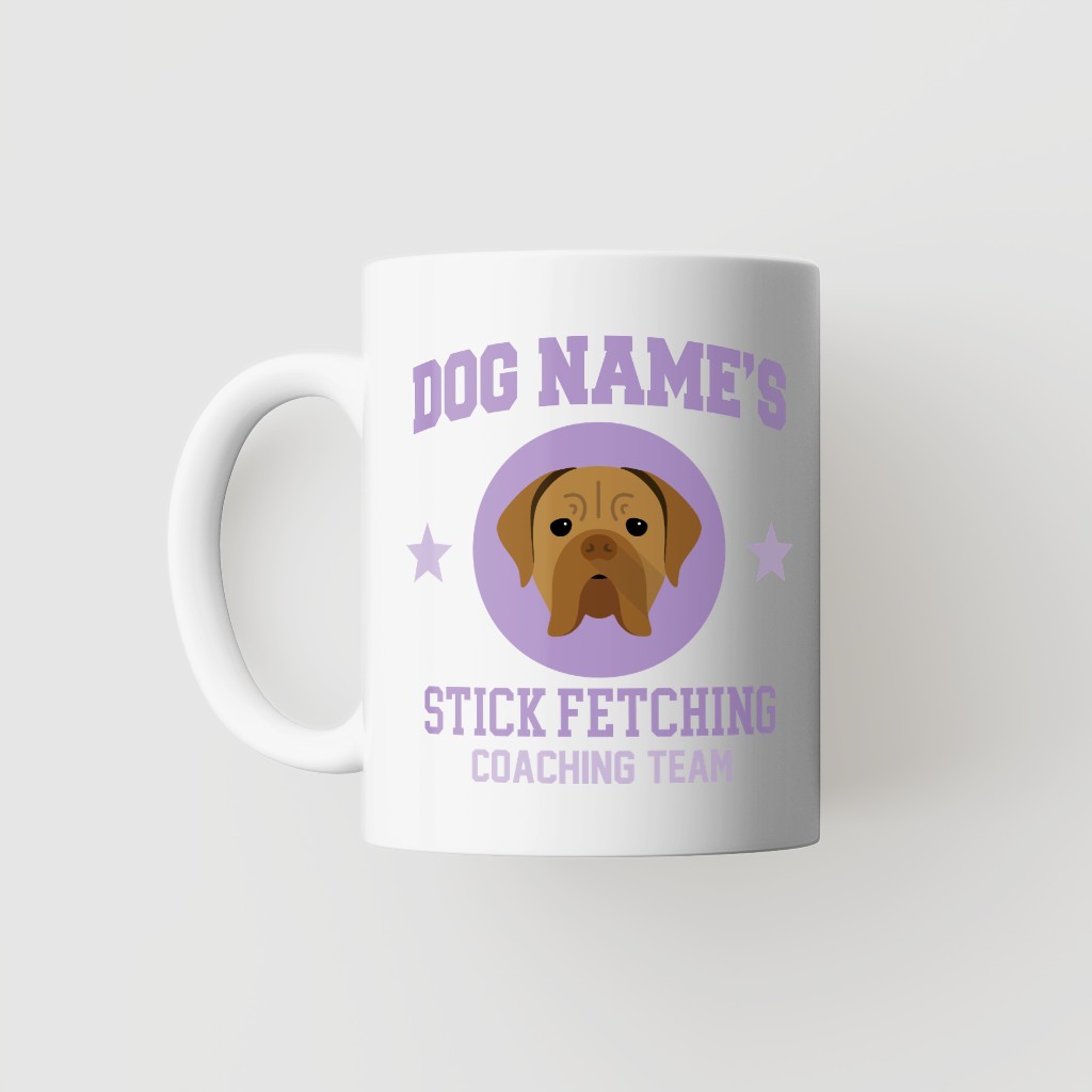 Stick Fetching Coaching Team: Personalized {breedFullName} Mug
