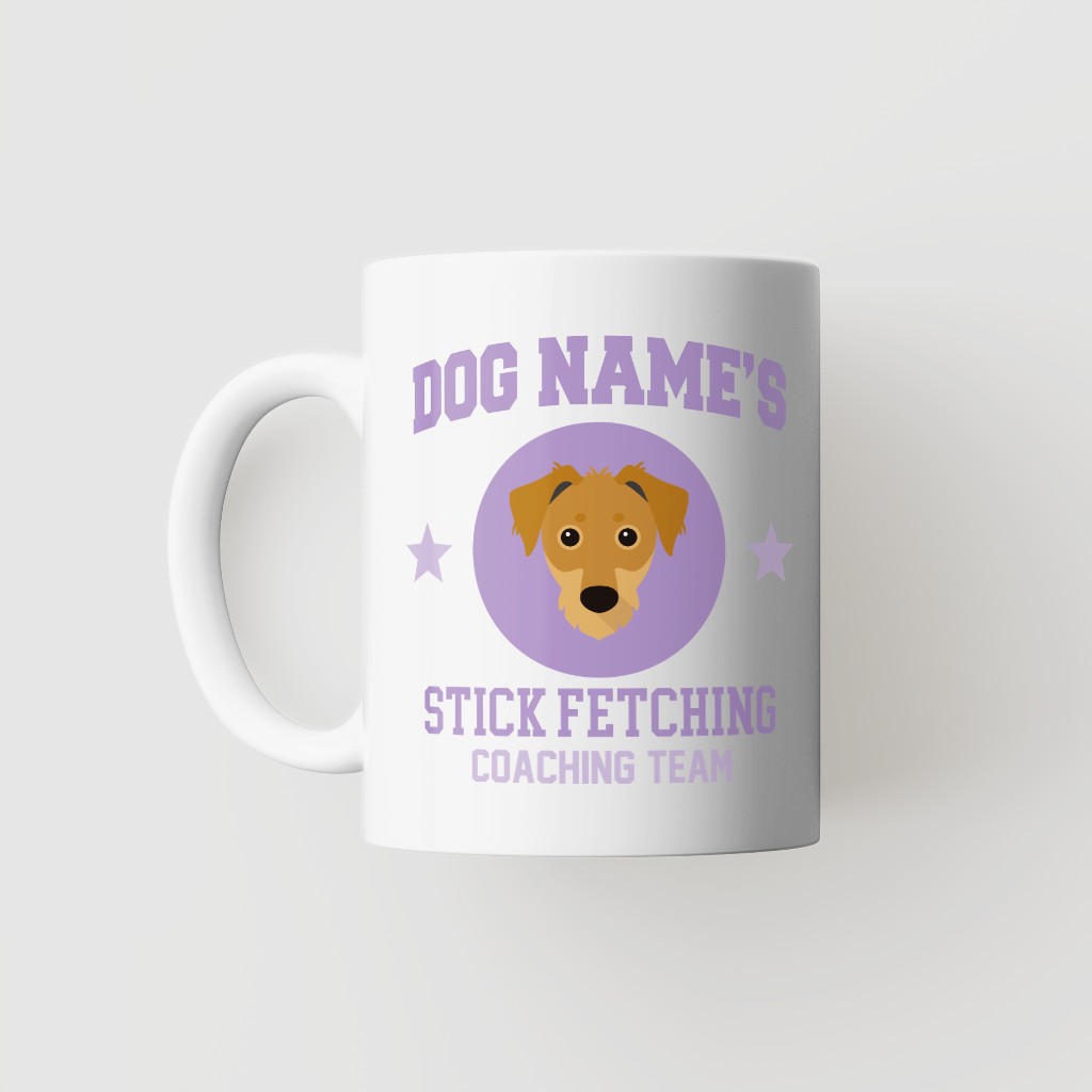 Stick Fetching Coaching Team: Personalized {breedFullName} Mug