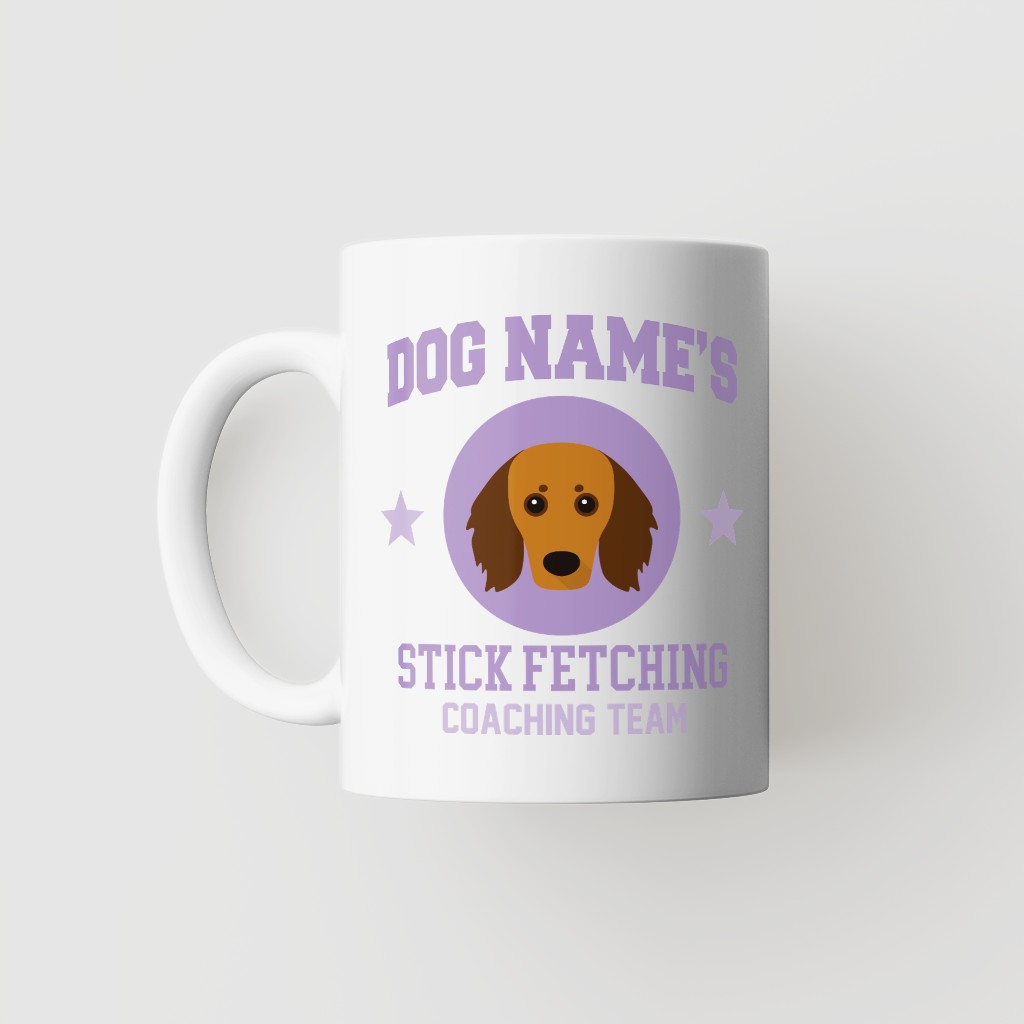 Stick Fetching Coaching Team: Personalized {breedFullName} Mug
