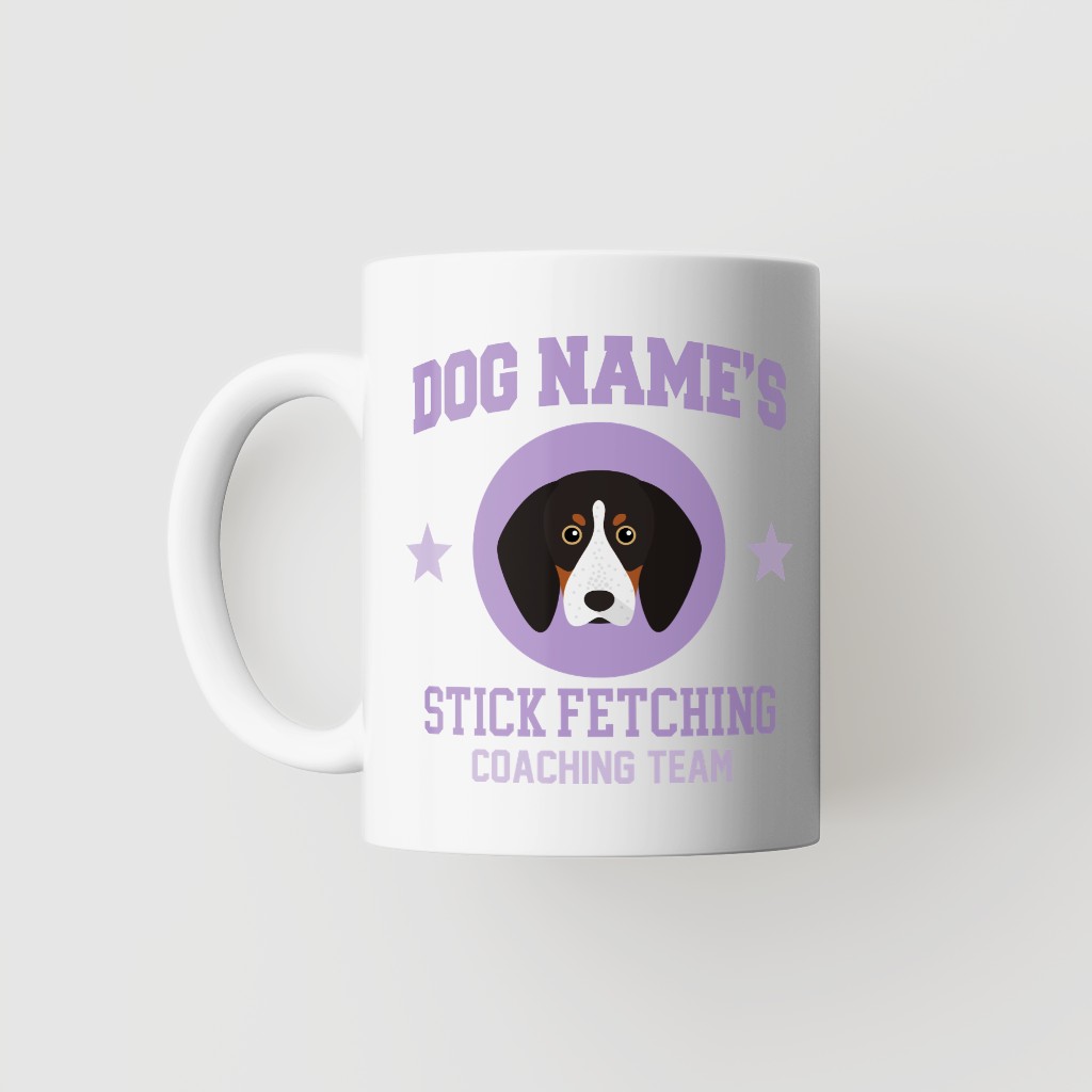 Stick Fetching Coaching Team: Personalized {breedFullName} Mug