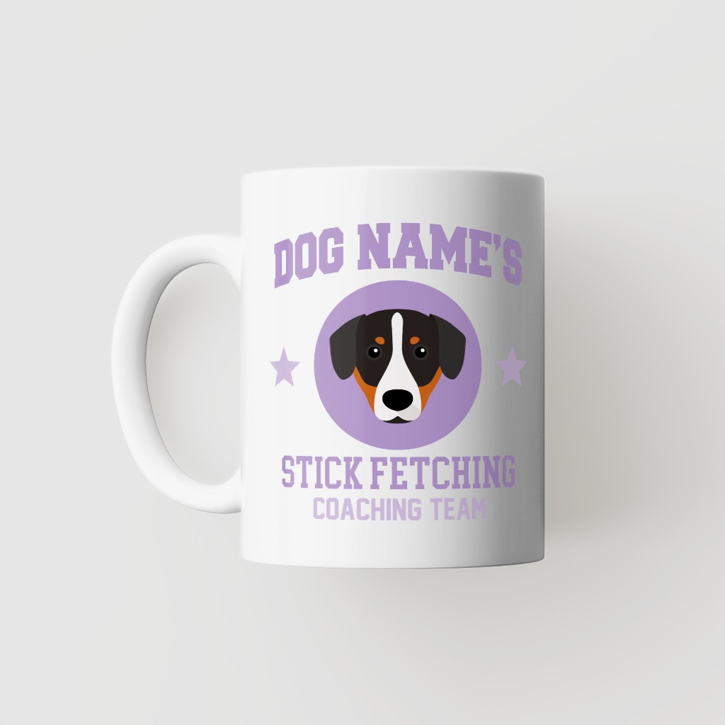 Stick Fetching Coaching Team: Personalized {breedFullName} Mug