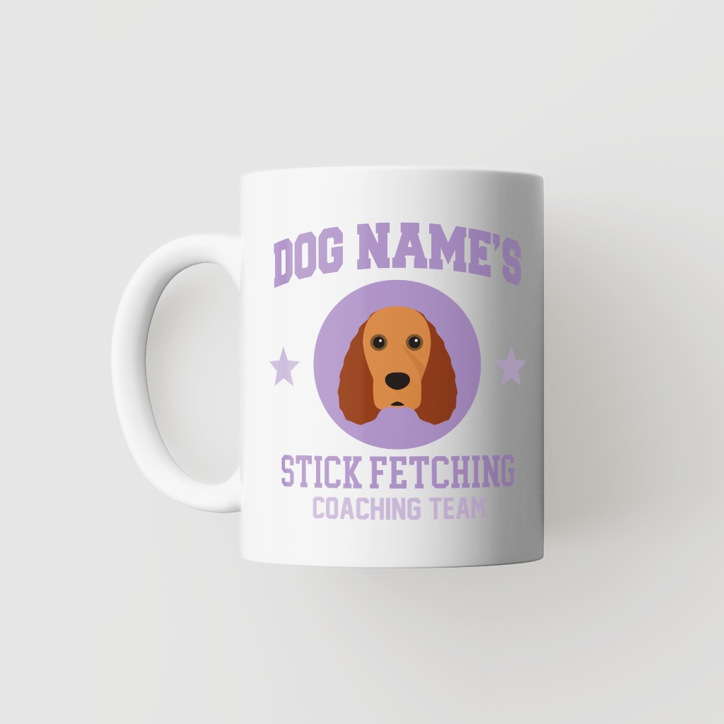 Stick Fetching Coaching Team: Personalized {breedFullName} Mug
