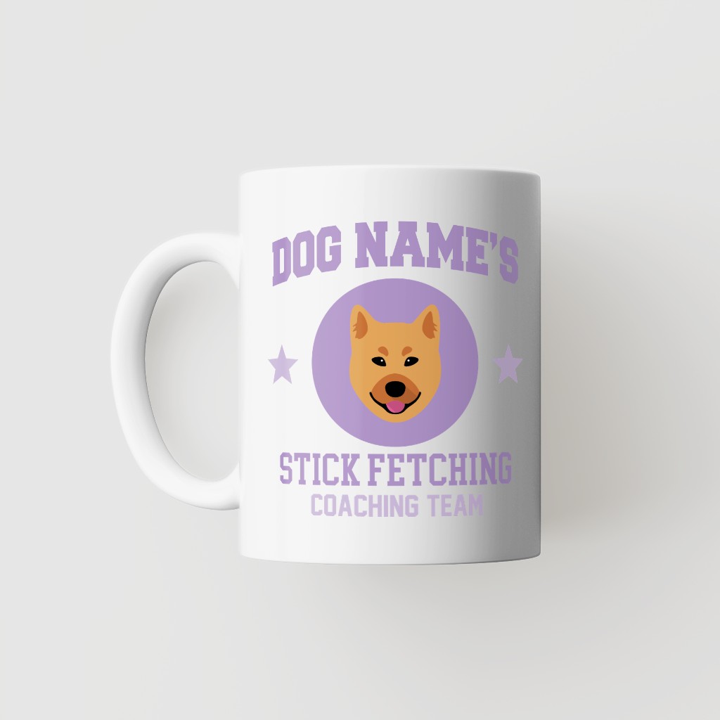 Stick Fetching Coaching Team: Personalized {breedFullName} Mug