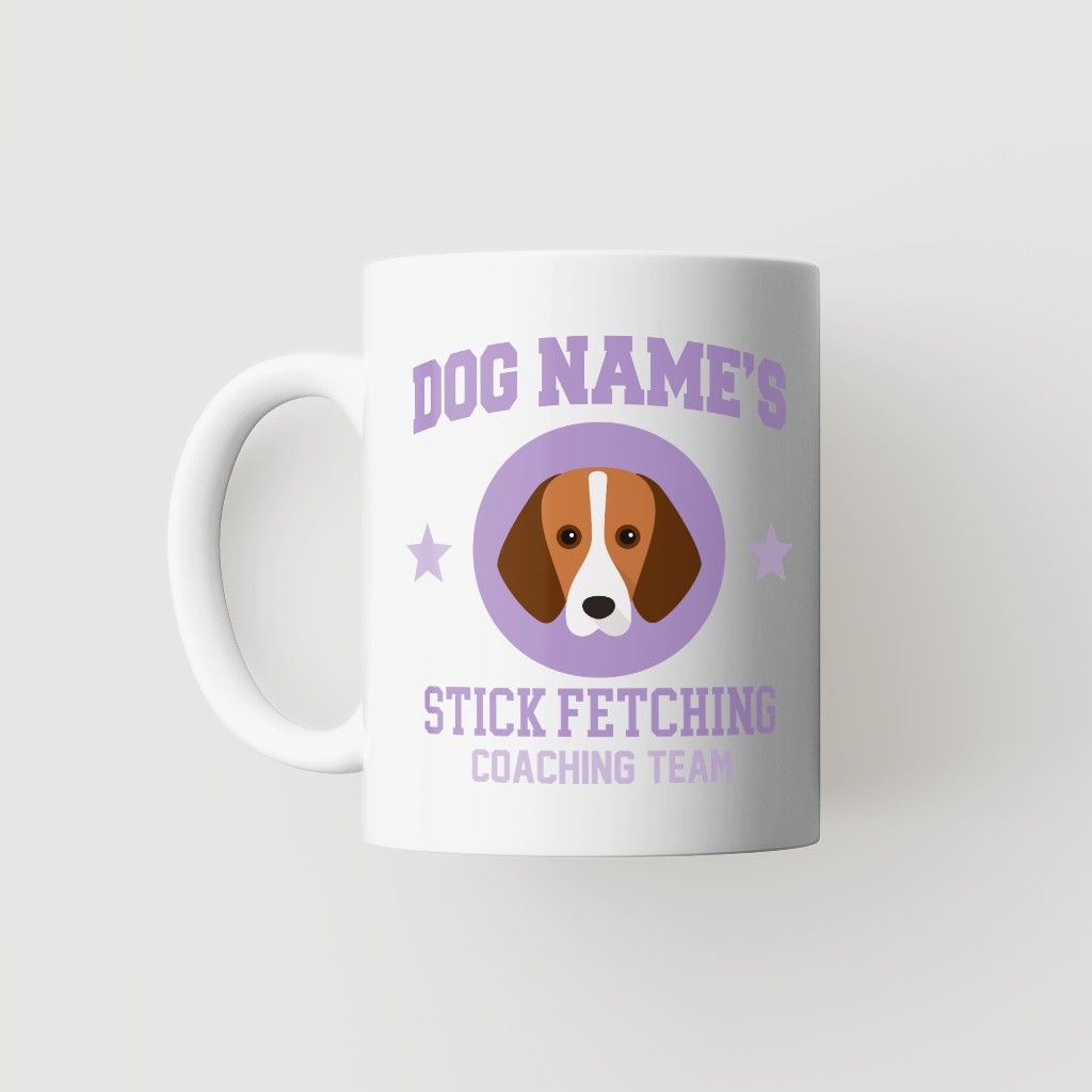 Stick Fetching Coaching Team: Personalized {breedFullName} Mug