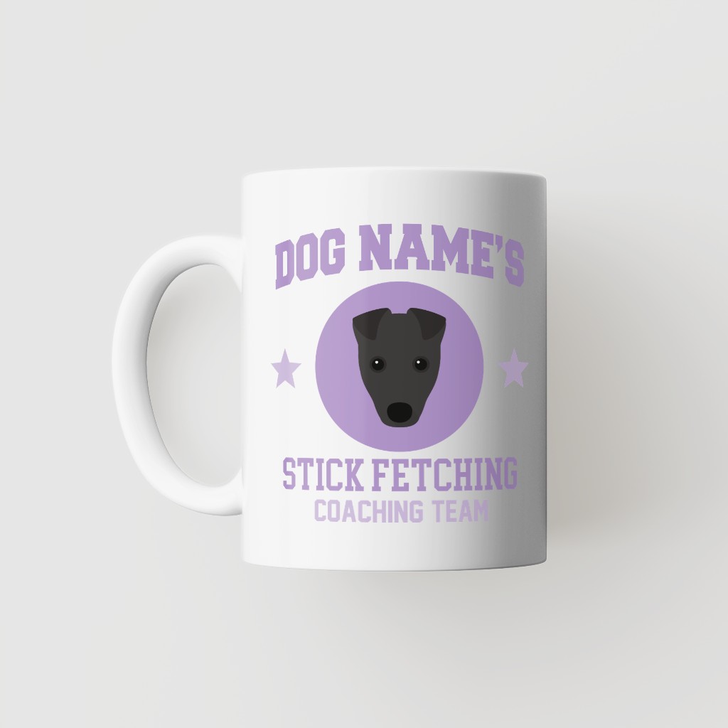 Stick Fetching Coaching Team: Personalized {breedFullName} Mug