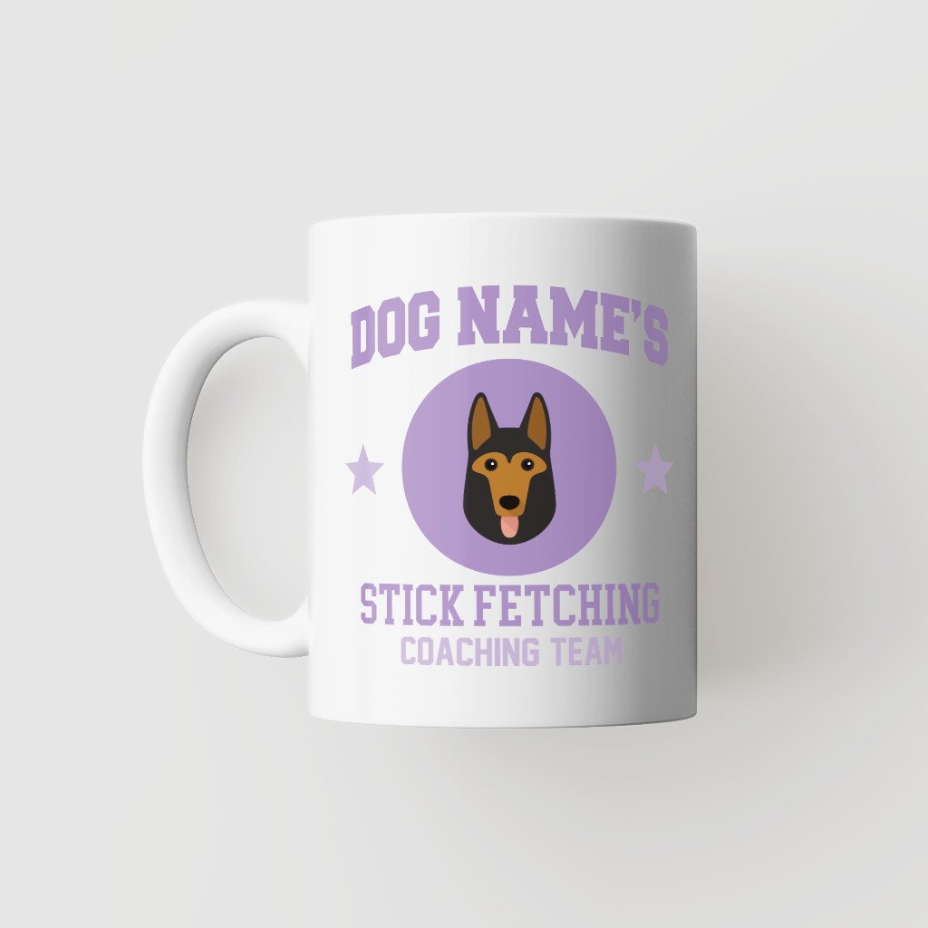 Stick Fetching Coaching Team: Personalized {breedFullName} Mug