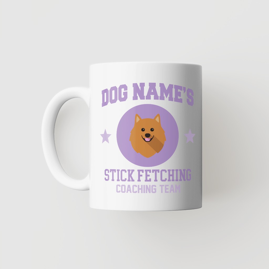Stick Fetching Coaching Team: Personalized {breedFullName} Mug