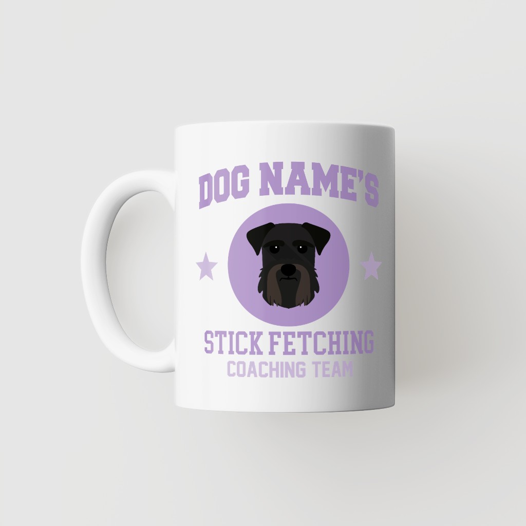 Stick Fetching Coaching Team: Personalized {breedFullName} Mug