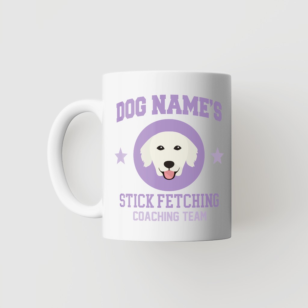 Stick Fetching Coaching Team: Personalized {breedFullName} Mug