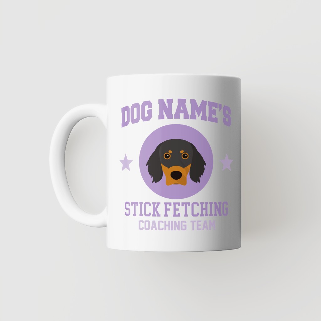 Stick Fetching Coaching Team: Personalized {breedFullName} Mug